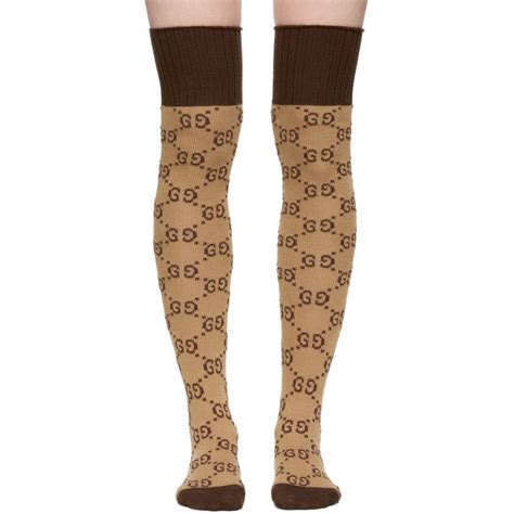 gucci stockings brown|gucci inspired stockings.